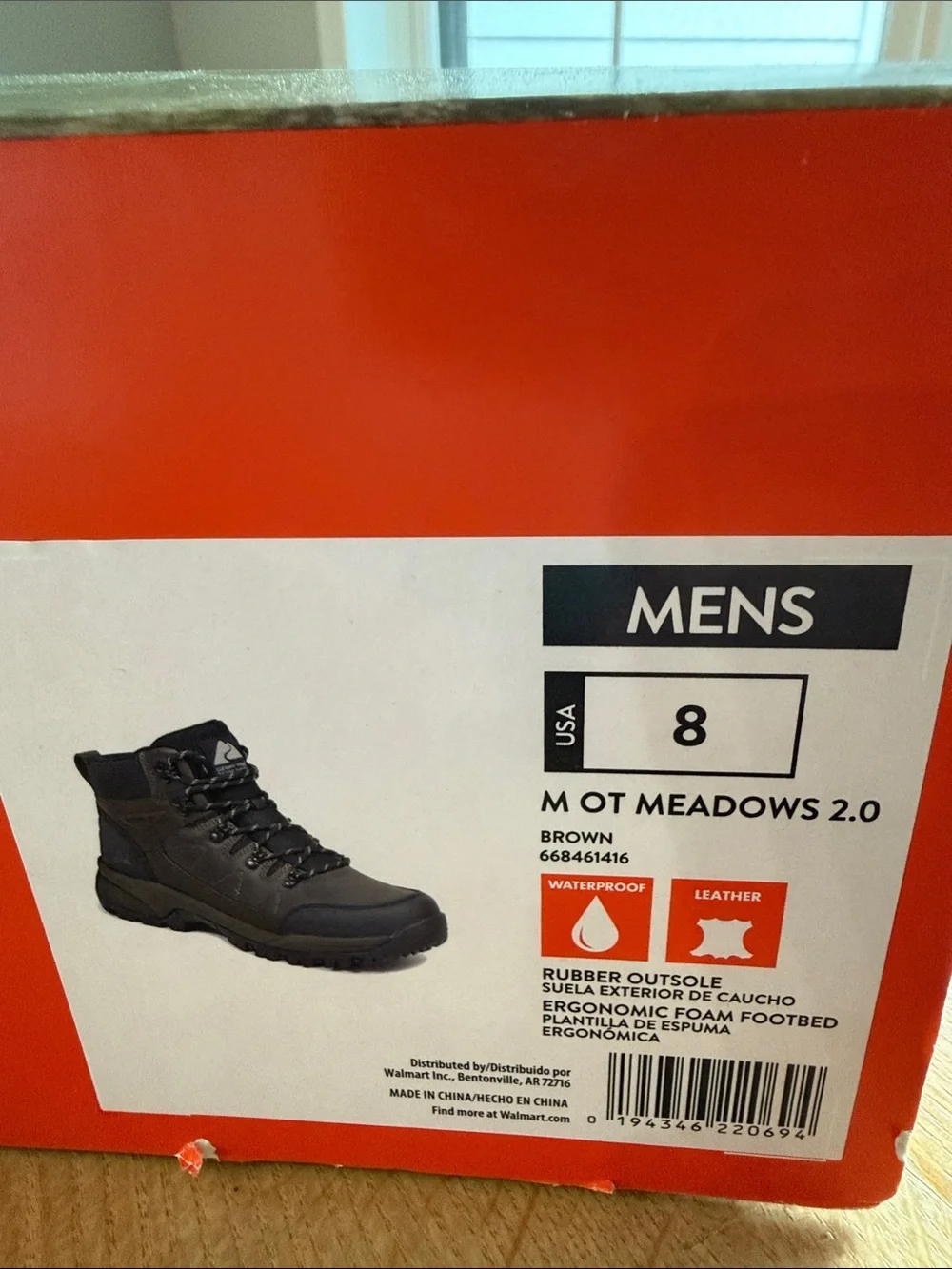 Ozark Trail Black Waterproof Hiking Boots